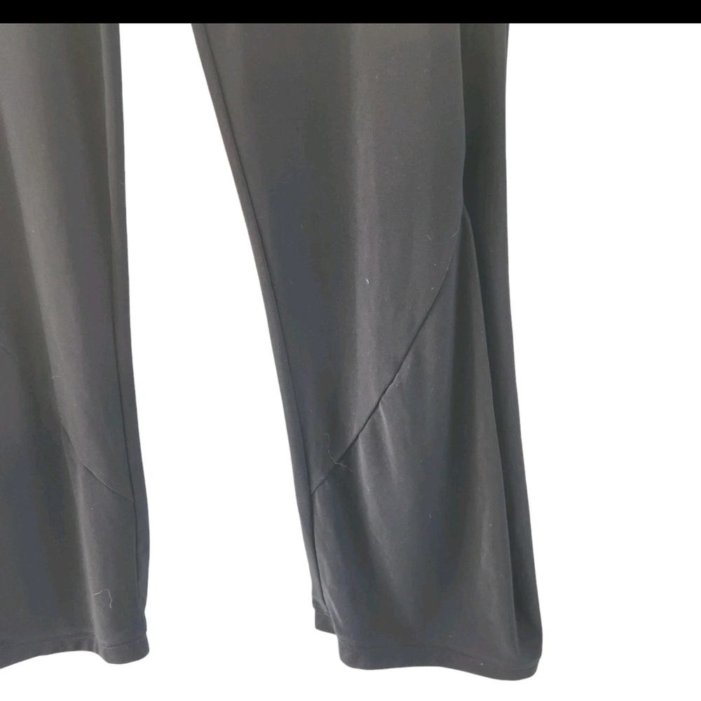 Sympli Black Pull On Pants Stretch Jersey Canada Gathered Hem Womens Size 14 - Picture 4 of 8